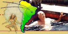 Ronnie Biggs in Brazil... but he went back to the UK!